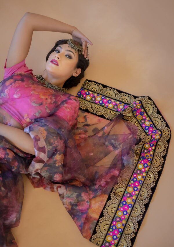 Muslin Bracho Saree - Image 3